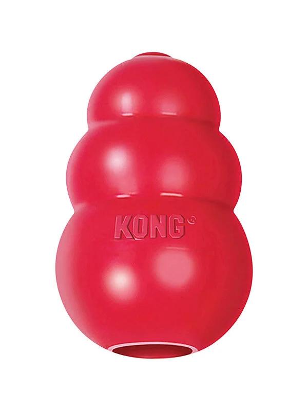Red KONG Classic dog toy in Medium